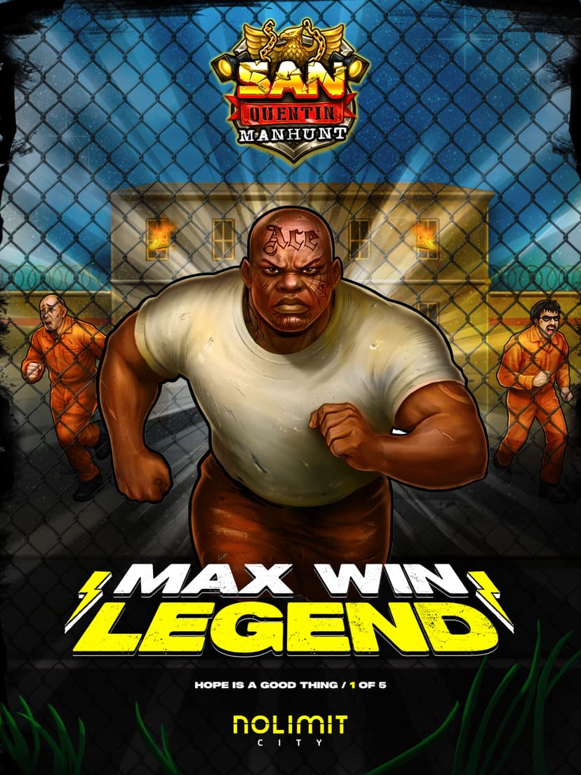 Max Win Legend Poster for San Quentin Manhunt