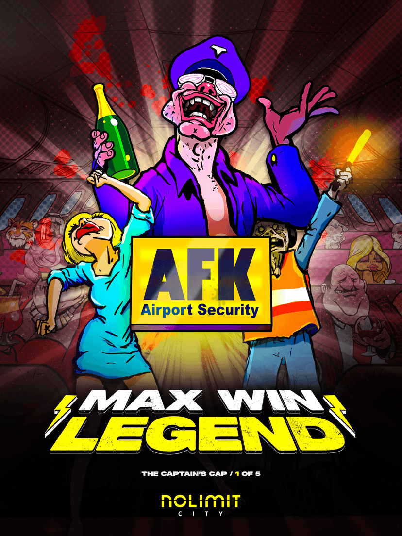 Max Win Legend Poster for AFK Airport Security